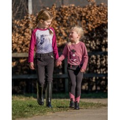 redhorse long sleeved kindershirt met paardenprint
