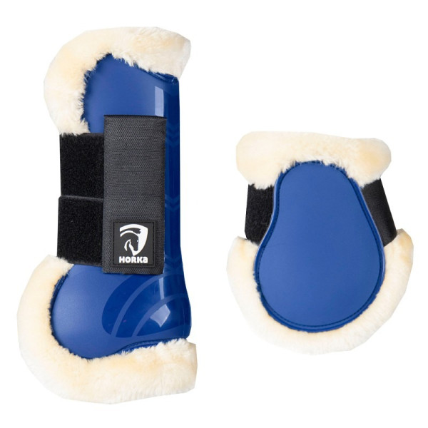 Horka beenkappen set met bont