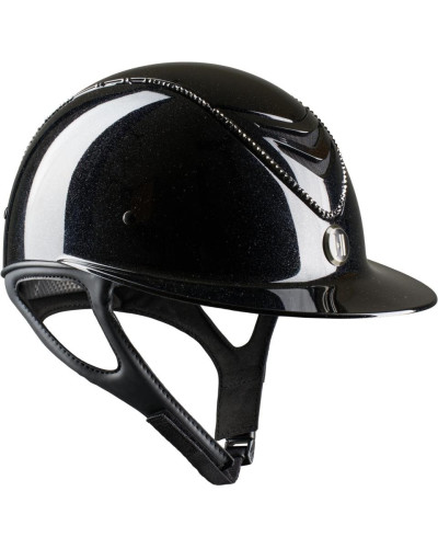 One K Avancé mips Lux cap - Matt top, Black swarovski pipe