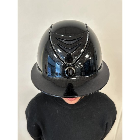 One K Avancé mips Lux cap - Matt top, Black swarovski pipe One K Avancé mips Lux cap - Matt top, Black swarovski pipe